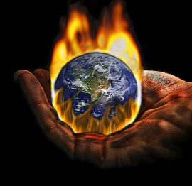 Tierra quemándose